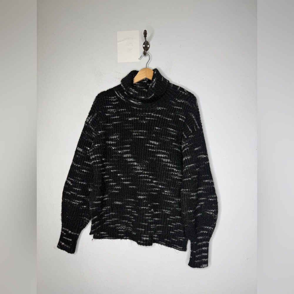 Varley Marlena Knit Pullover Black‎ & Snow White Size Small